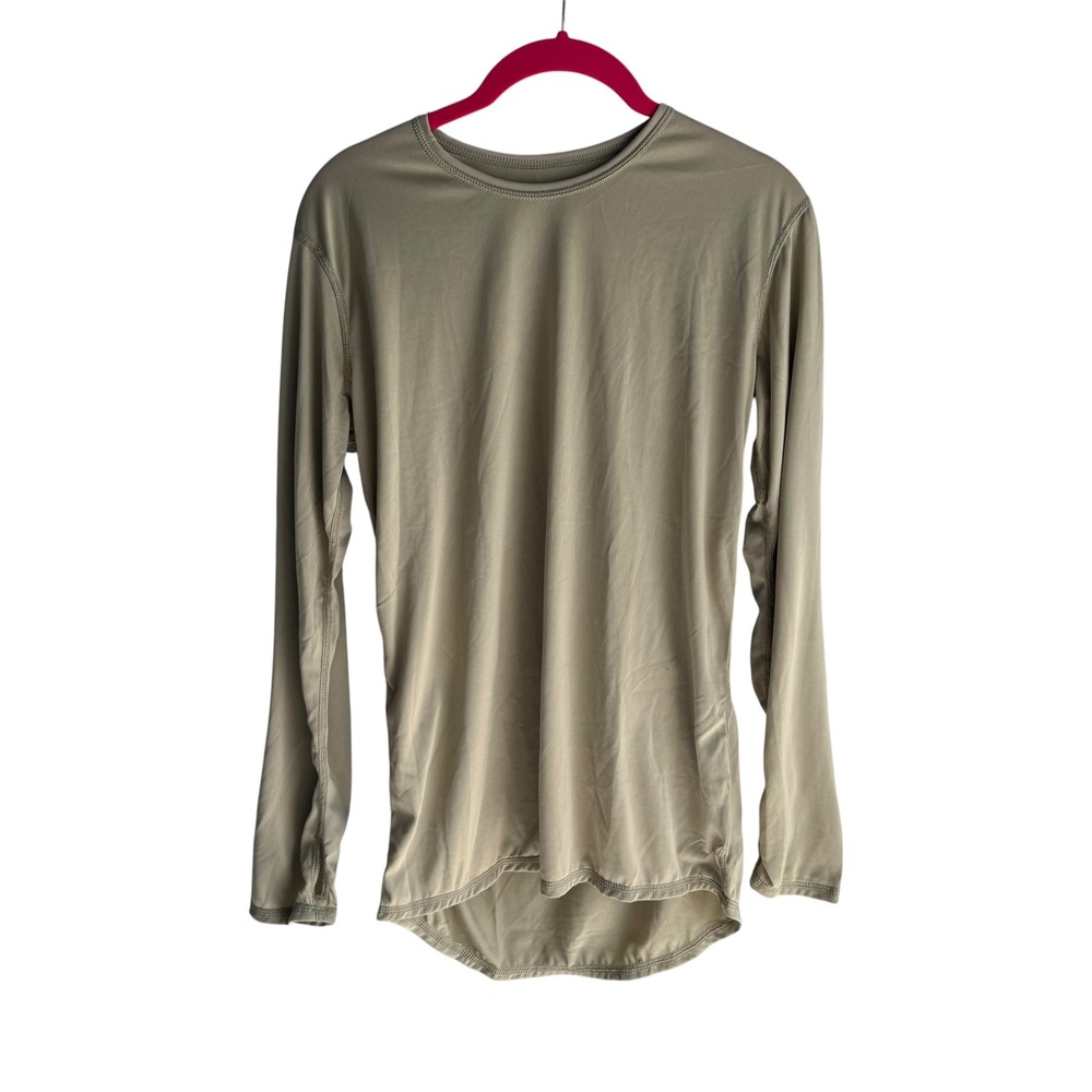 NWT MILIKEN Conceal NTS Military Long‎ Sleeve Tan Lightweight Mens Undershirt, S